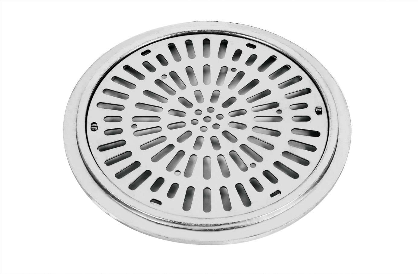 Reja de drenaje ø 300 en acero inox