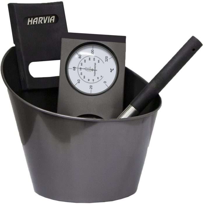 Kit accesorios de metal para sauna
