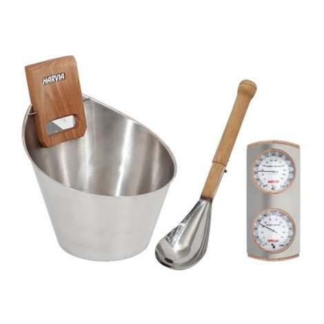 Kit accesorios de metal para sauna